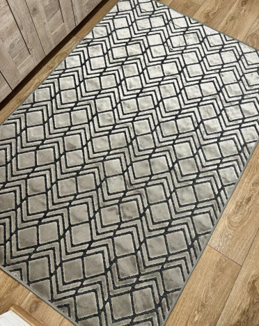 Ковер бельгийский 38516-5858-50 Genova (Вискоза, серый)