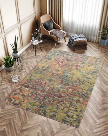 Ковер турецкий T954B CORSICA (Фризе, разноцветный)