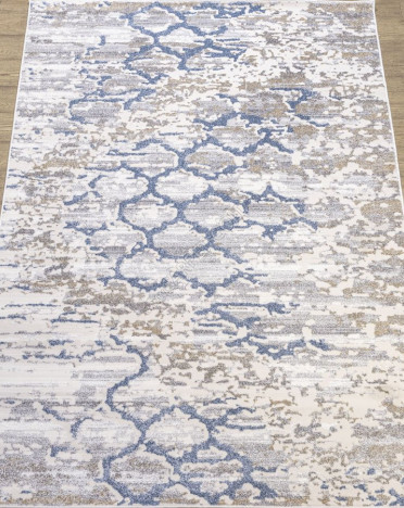 Ковер российский 30101-30446 Сохо (Полиэстер, бежевый, серый, голубой)