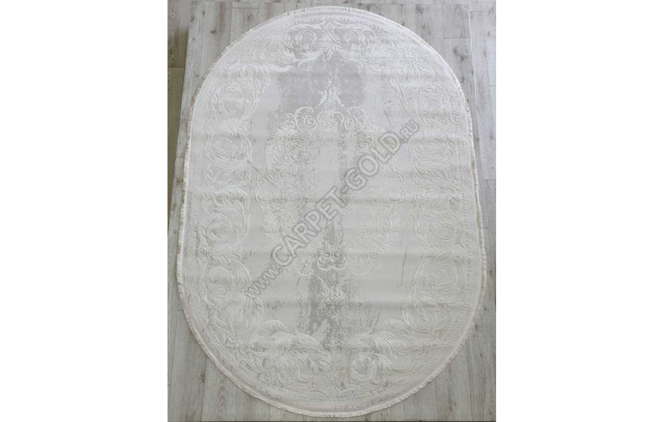 Турецкий ковер Amatis Lux 36567A OVAL CREAM / CREAM