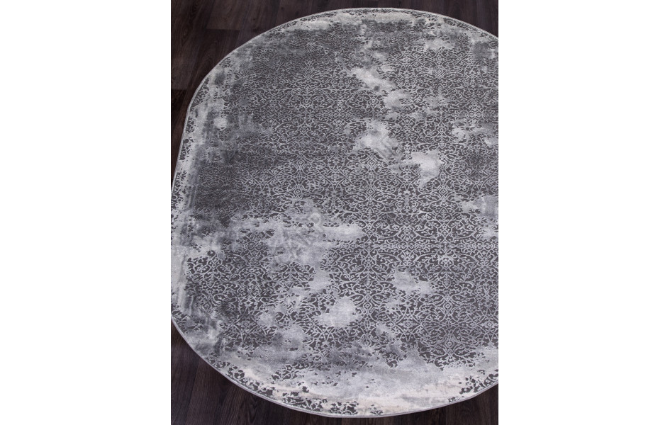 Ковер турецкий овальный 03792A GREY - коллекция ARMINA