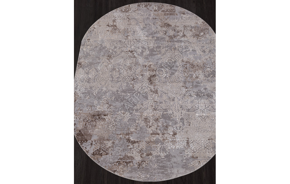 Ковер 03851C - GREY / BROWN - Овал ARMINA