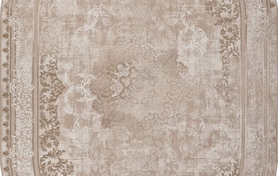 Ковер M030A - LIGHT BEIGE / CREAM - Овал - коллекция SIESTA