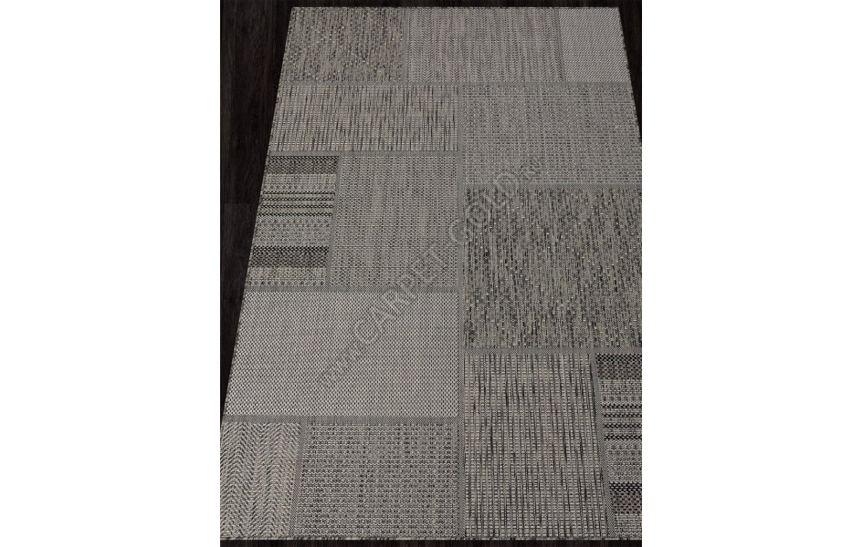 Ковер S139 - BLACK-GRAY - Прямоугольник - коллекция KAIR