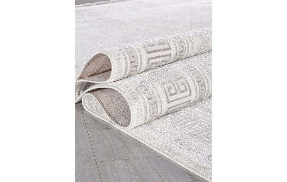 Ковер 33368A - CREAM / L.GREY - Прямоугольник - коллекция SHINE