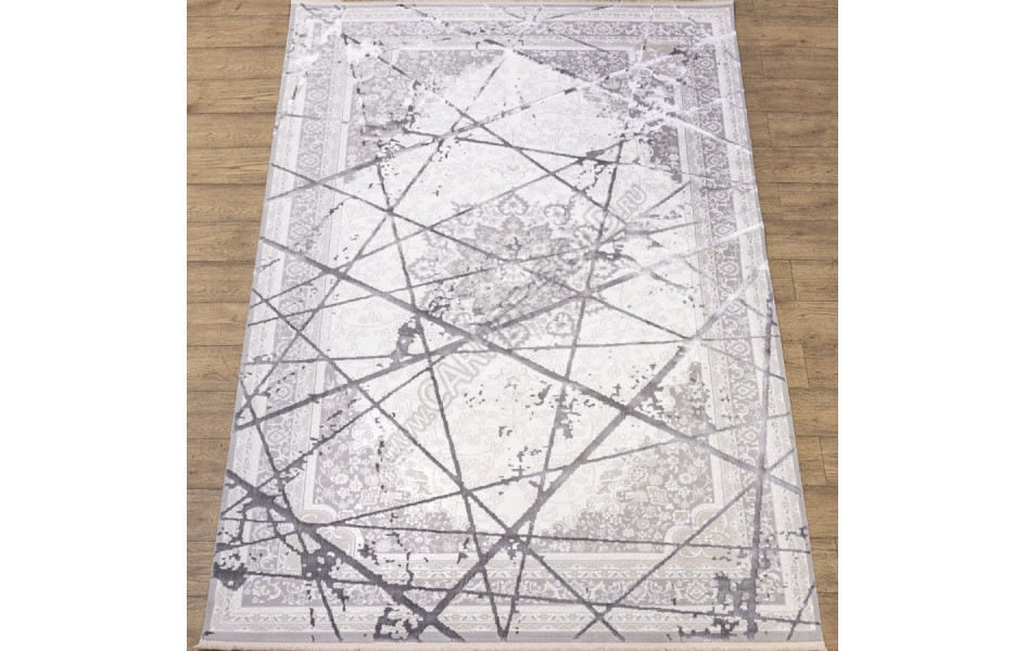 КОВРЫ ДИЗАЙН KB03A ЦВЕТ WHITE / GRAY2 Prado