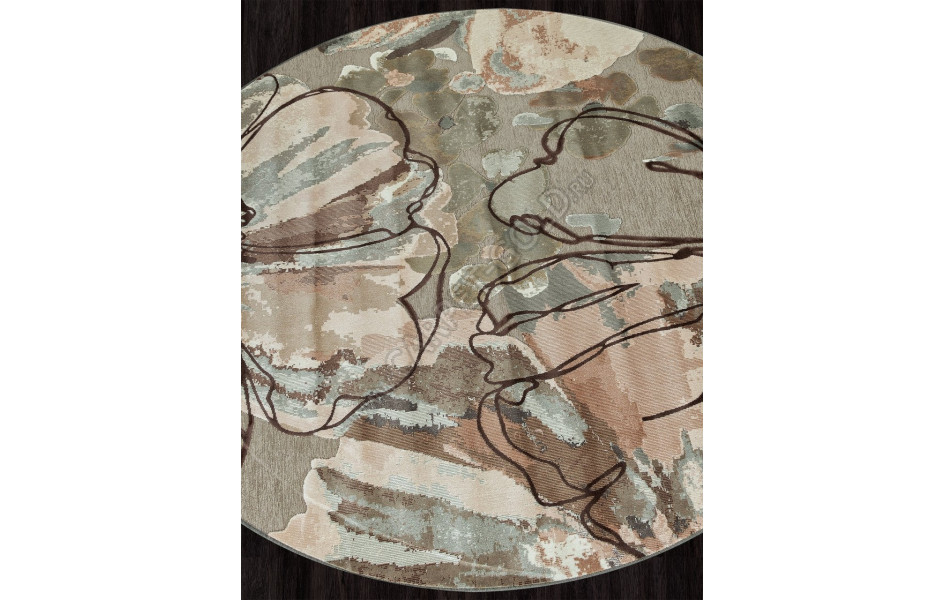 Ковер 938182 - 662690 - Круг - коллекция GENOVA