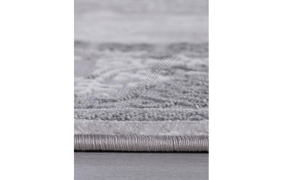 Ковер F163AQ - GREY / D.GREY - Прямоугольник - коллекция SIROCCO